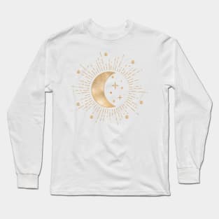 Celestial Sun & Moon Shirt, Sun Moon Stars Tee, Mystical Tee, Moon and Stars, Bohemian Tshirt Long Sleeve T-Shirt